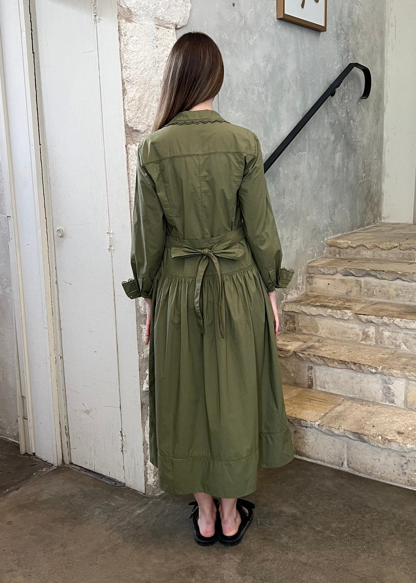 slim fit dress slacks Linen Midi Dress main image 0