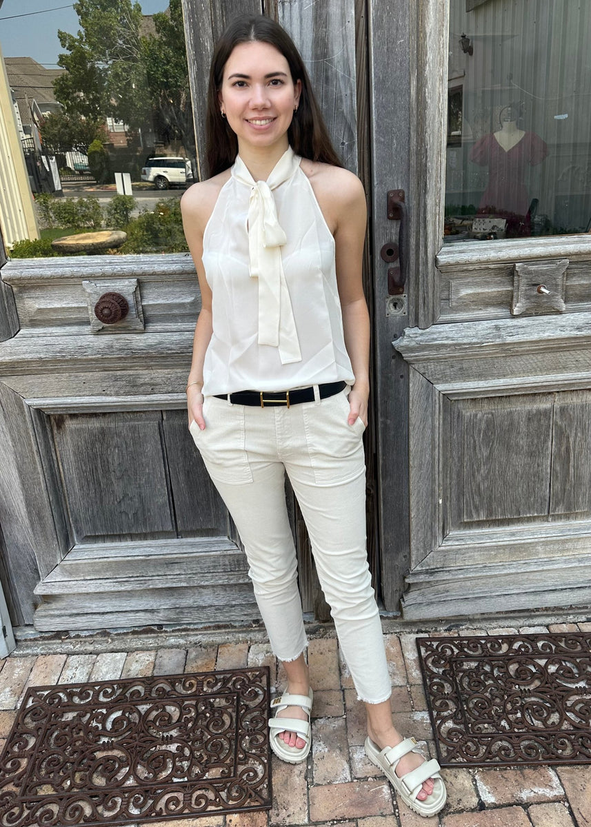 Jenna Corduroy Pant in Winter White | European décor for the