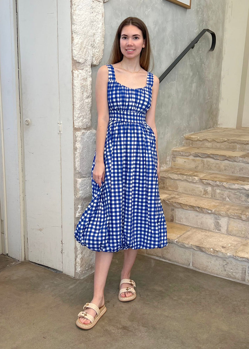 Sea Neci Gingham Tank Dress S / Navy Sea Neci Gingham Tank Dress S / Navy