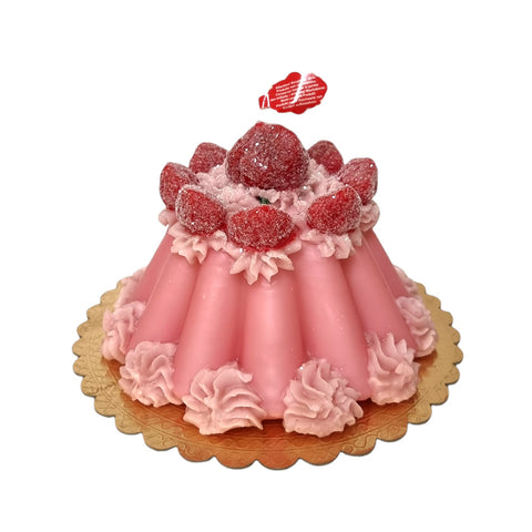 Strawberry Pudding Bundt Cake Candle