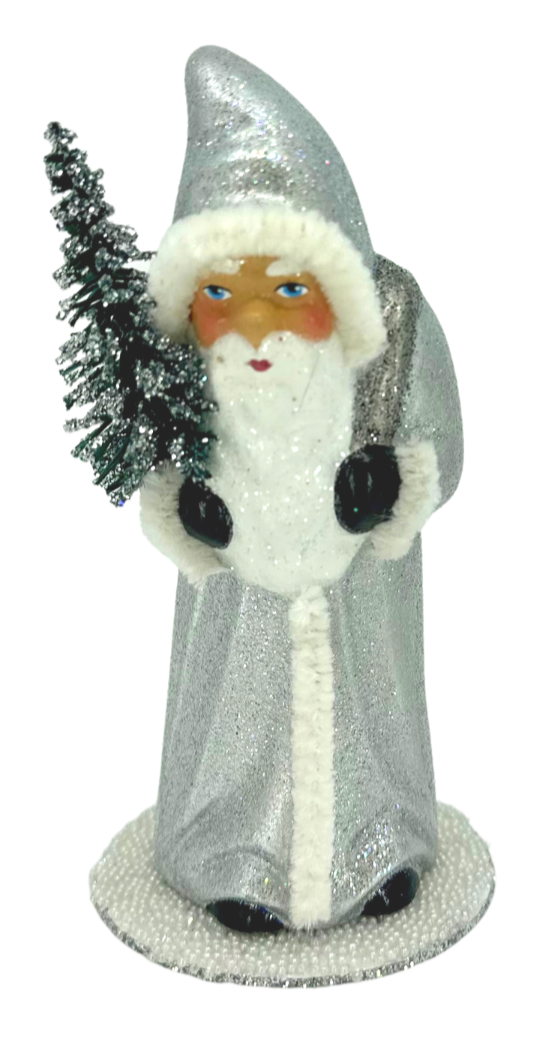 Glittered Santa Boot w/ White Fur Trim – MelizaInteriorsInc