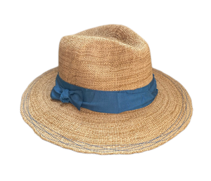 Rise n' Shine Straw Hat in Tobacco + Azur
