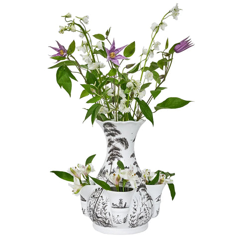 Country Estate Tulipiere Vase in Flint