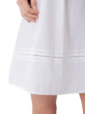 Maeve Pintucked Short Nightgown in White