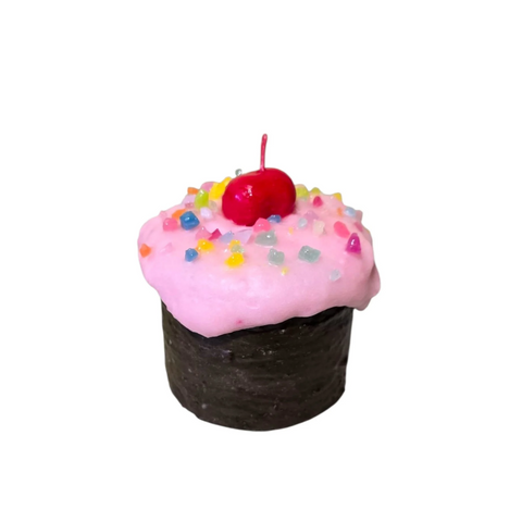 Sprinkled Vanilla Cupcake Pastry Candle