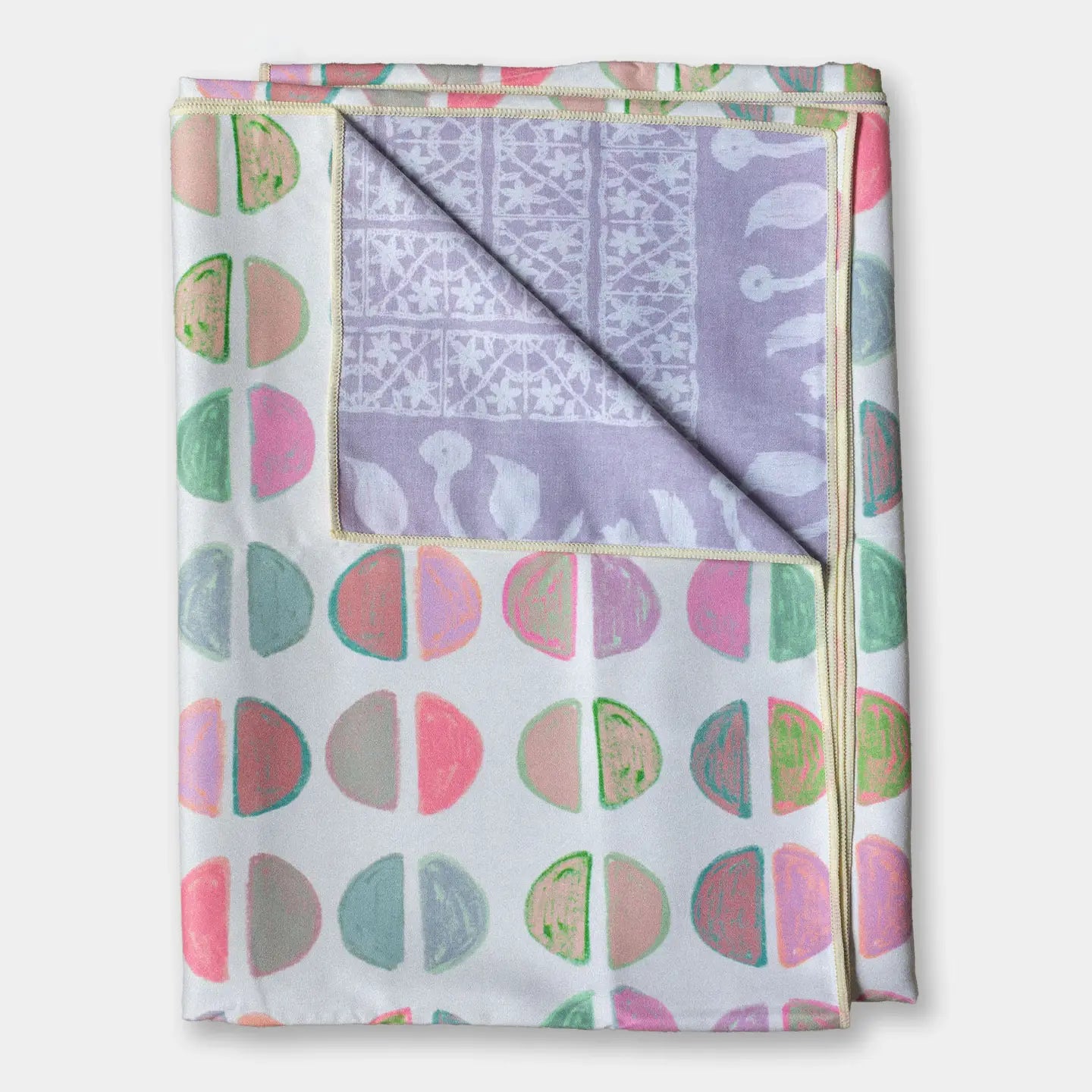 Mims Fast-Dry Patterned Beach Towel + Travel Pouch