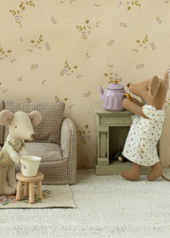 Little Friends Fireplace in Off White