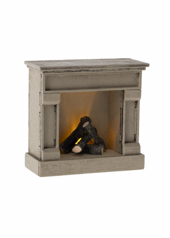Little Friends Fireplace in Off White