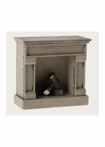 Little Friends Fireplace in Off White