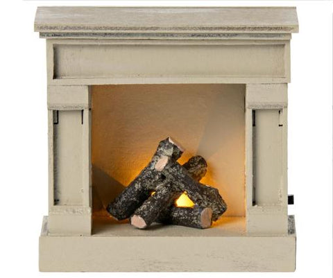 Little Friends Fireplace in Off White