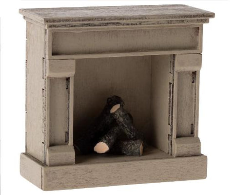 Little Friends Fireplace in Off White