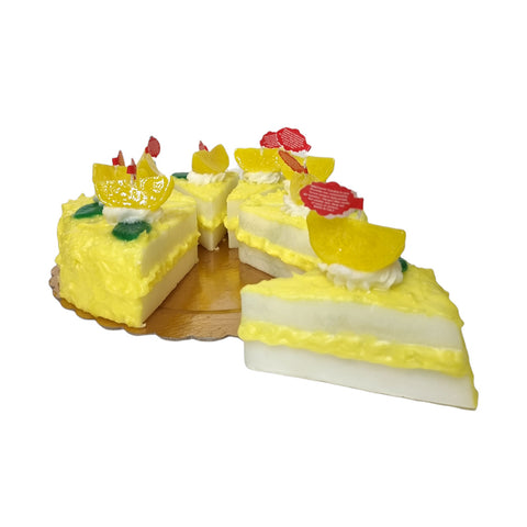 Slice Of Lemon Crème Cake Candle