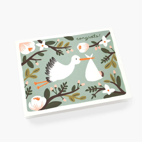Congrats Stork Card