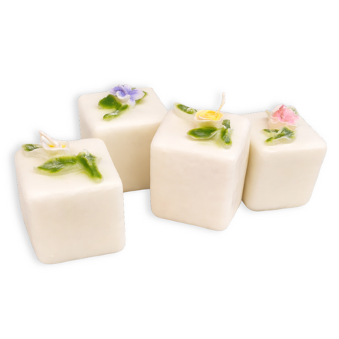 Iced Floral Petit Four Candle