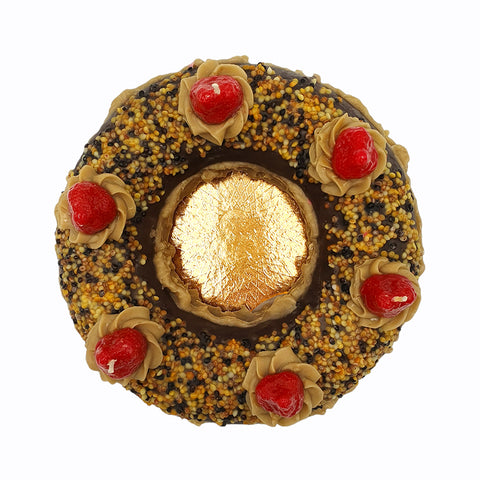 German Chocolate Crown Cake Candle