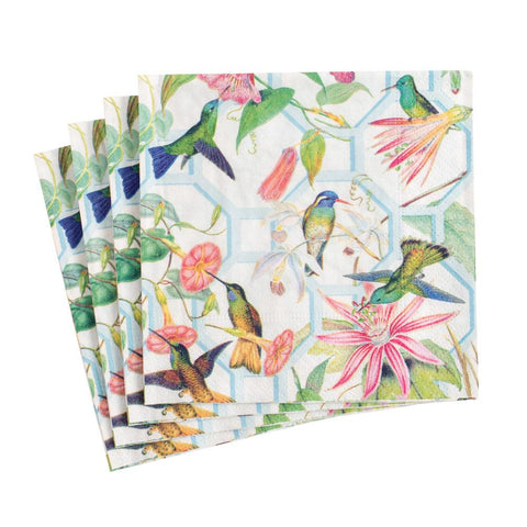 Hummingbird Trellis Paper Cocktail Napkin Set