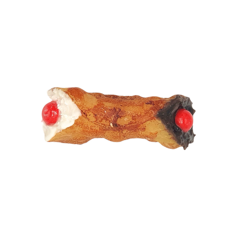 Black + White Cannoli Pastry Candle