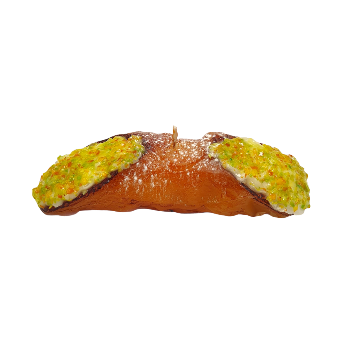 Pistachio Cannoli Pastry Candle