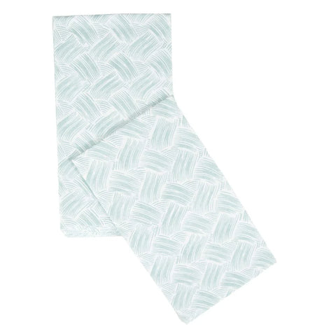 Basketry Paper Linen Guest Towel Set In Mist Blue
