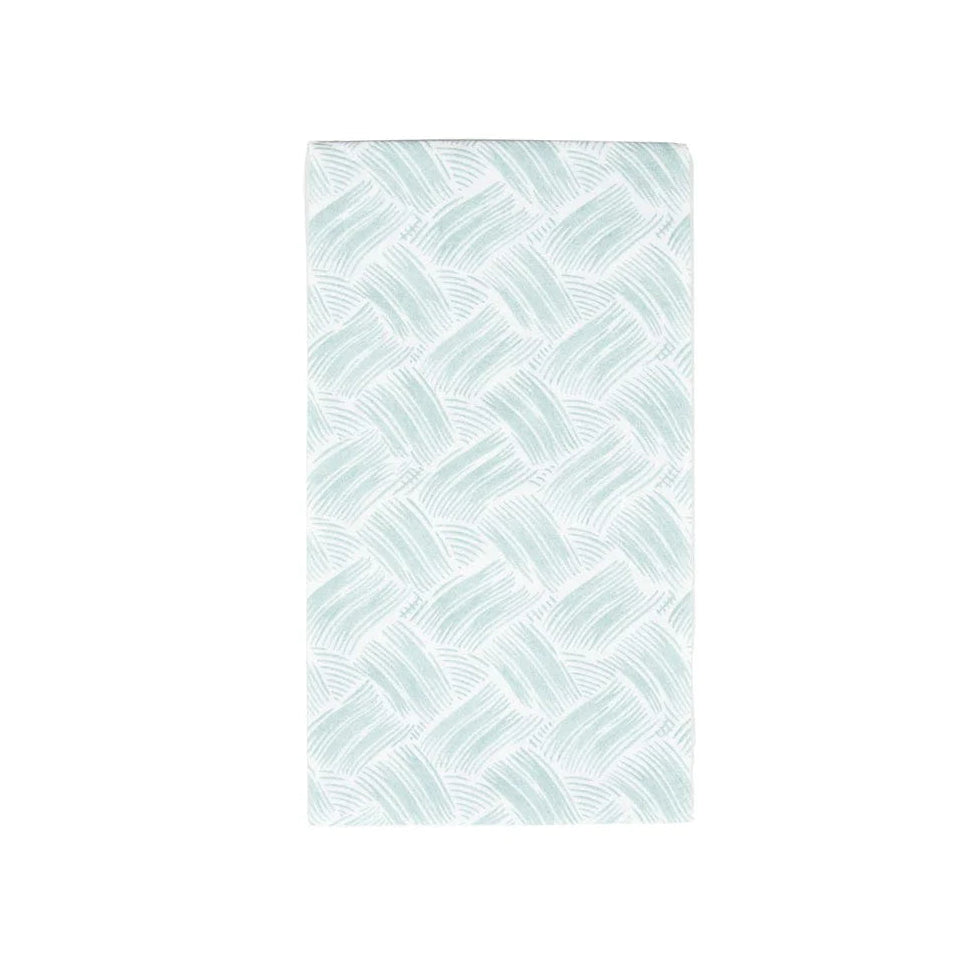 Basketry Paper Linen Guest Towel Set In Mist Blue
