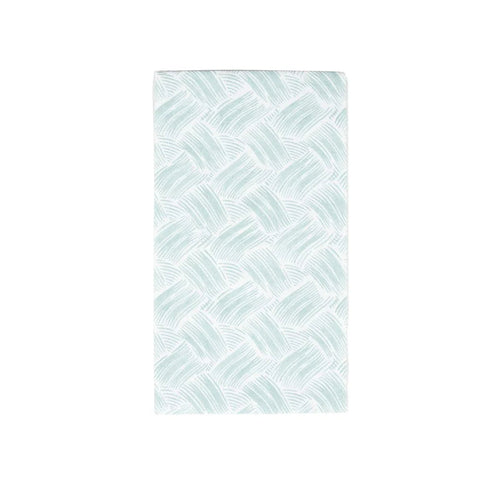 Basketry Paper Linen Guest Towel Set In Mist Blue