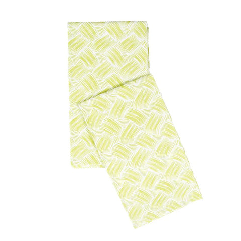 Basketry Paper Linen Guest Towel Set In Moss Green