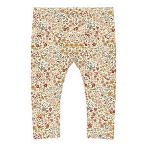 Wildflower Print Leggings in Cream