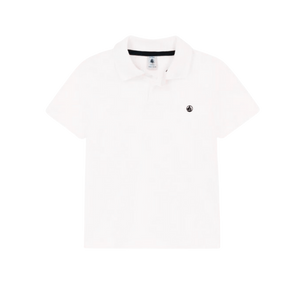 Short Sleeve Polo Shirt in White