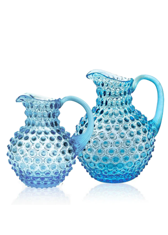 Azure Round Hobnail Pitcher