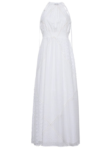 Louisa Heirloom Patchwork Maxi Dress in Ivory