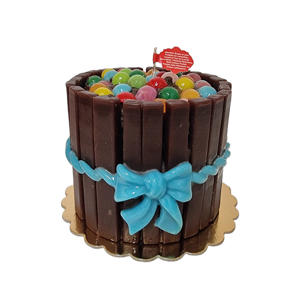 Bow-Tied Candy Cake Candle