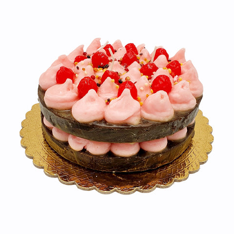 Chocolate Cherry Layer Cake Candle