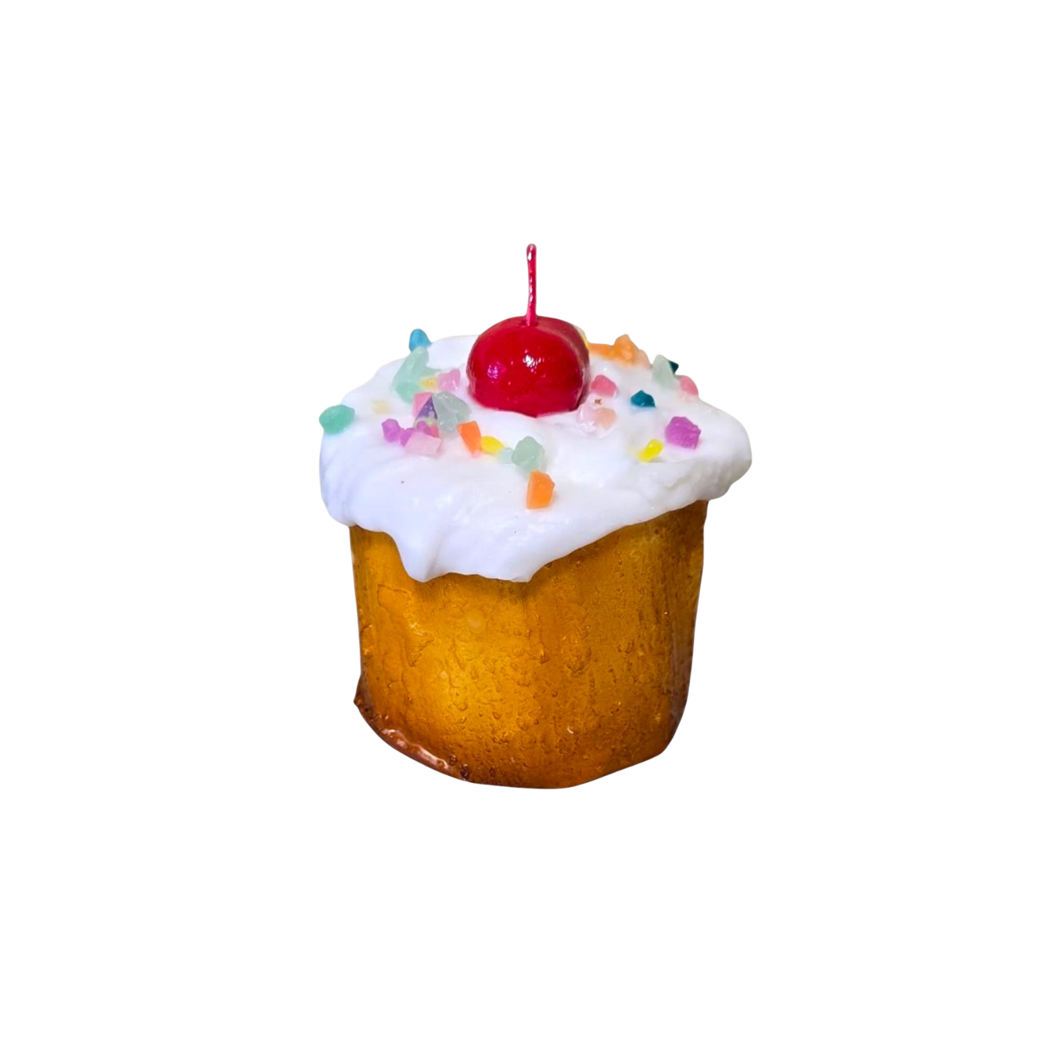 Sprinkled Vanilla Cupcake Pastry Candle