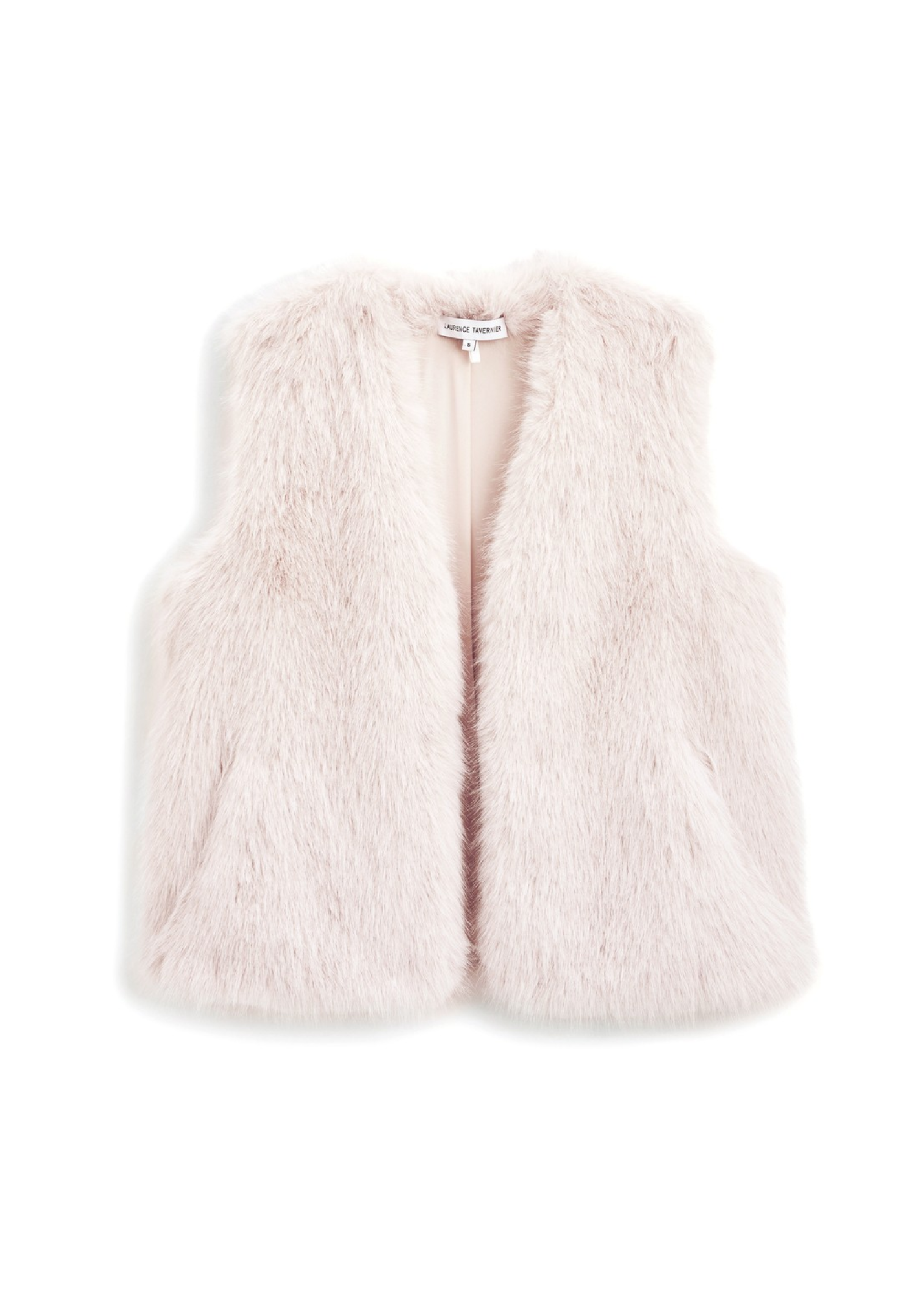 Colette Faux Fur Vest in Cream