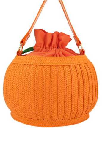 Trick or Treat Pumpkin Woven Candy Bag