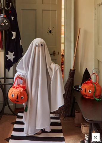 Trick or Treat Pumpkin Woven Candy Bag