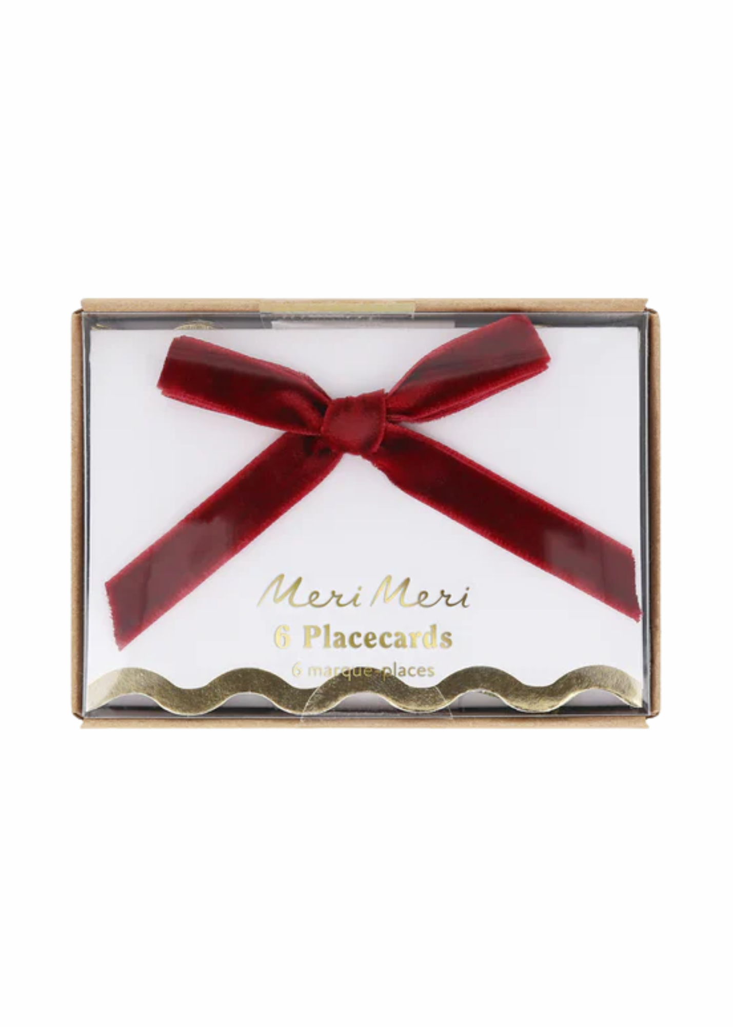 Thanksgiving Velvet Bow Place Card Box Set
