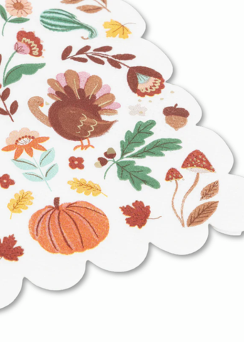 Folk Fall Small Napkin Set