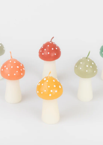 Rustic Mini Mushroom Candle Box Set