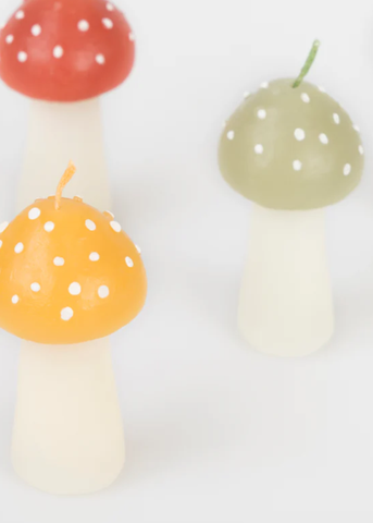 Rustic Mini Mushroom Candle Box Set