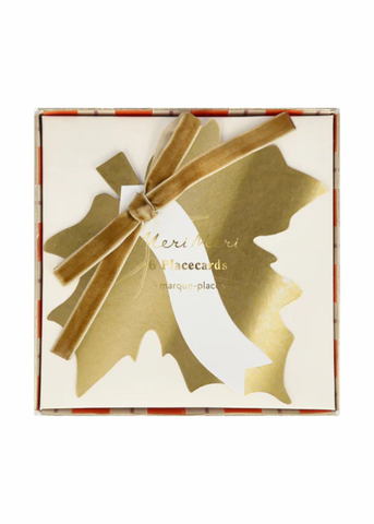 Gold Leaf Box Place Card Set