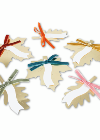 Gold Leaf Box Place Card Set