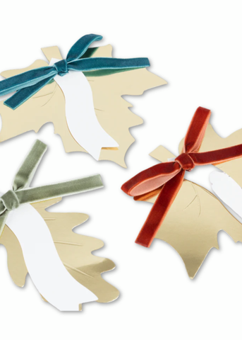 Gold Leaf Box Place Card Set