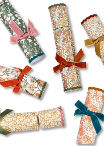 Meri Meri x Liberty Velvet Bow Fall Crackers Box Set