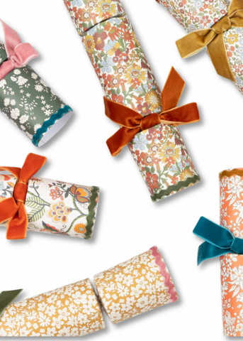 Meri Meri x Liberty Velvet Bow Fall Crackers Box Set