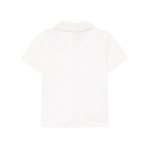 Short Sleeve Polo Shirt in White