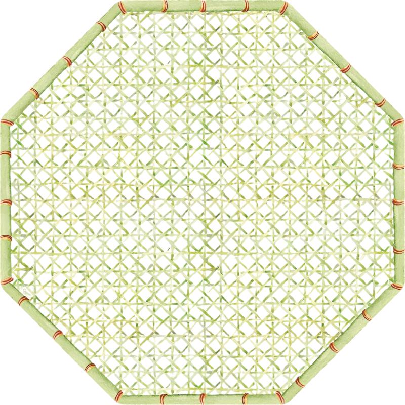 Green Trellis Die Cut Placemat