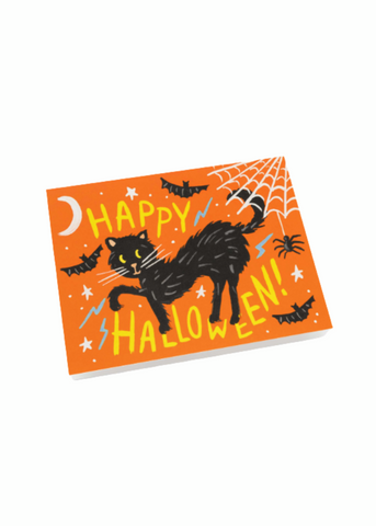Black Cat halloween Card