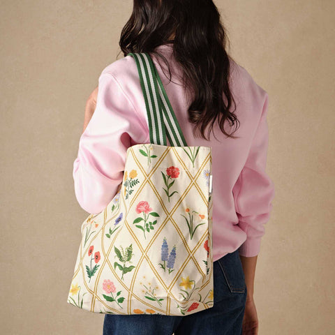 Garden Study East West Canvas Tote Bag