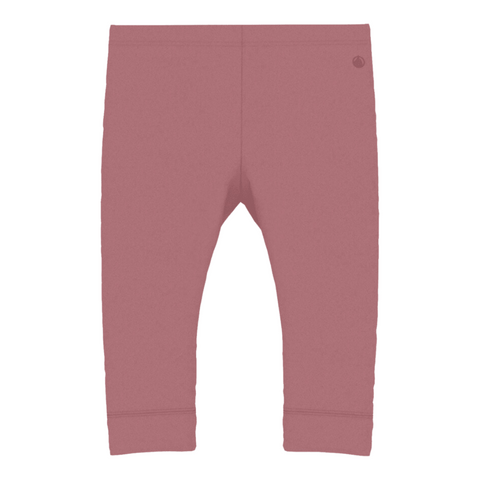 Solid Cotton Leggings in Raspberry